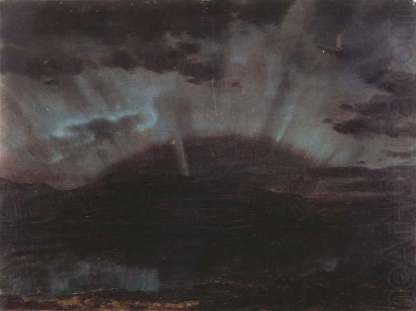 Aurora Borealis,Mt.Desert Island,from Bar Harbor,Maine, Frederic E.Church